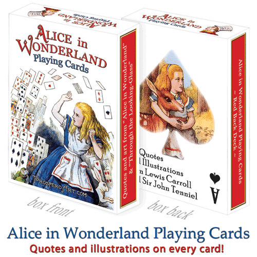 Alice in Wonderland Playing Cards Available Here