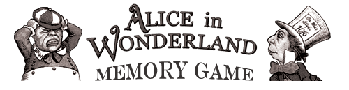 Alice In Wonderland Memory Game